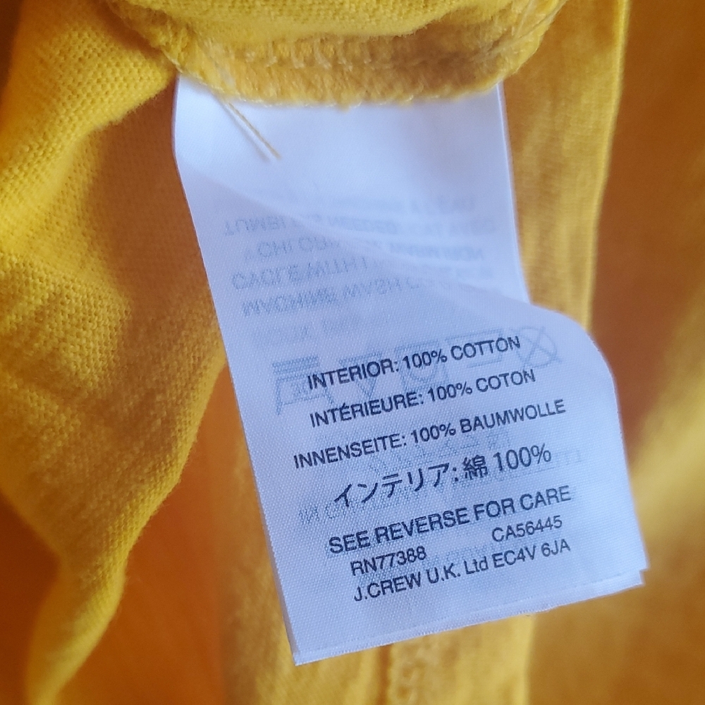 J. Crew Yellow Graphic Tee - Picture 5 of 6